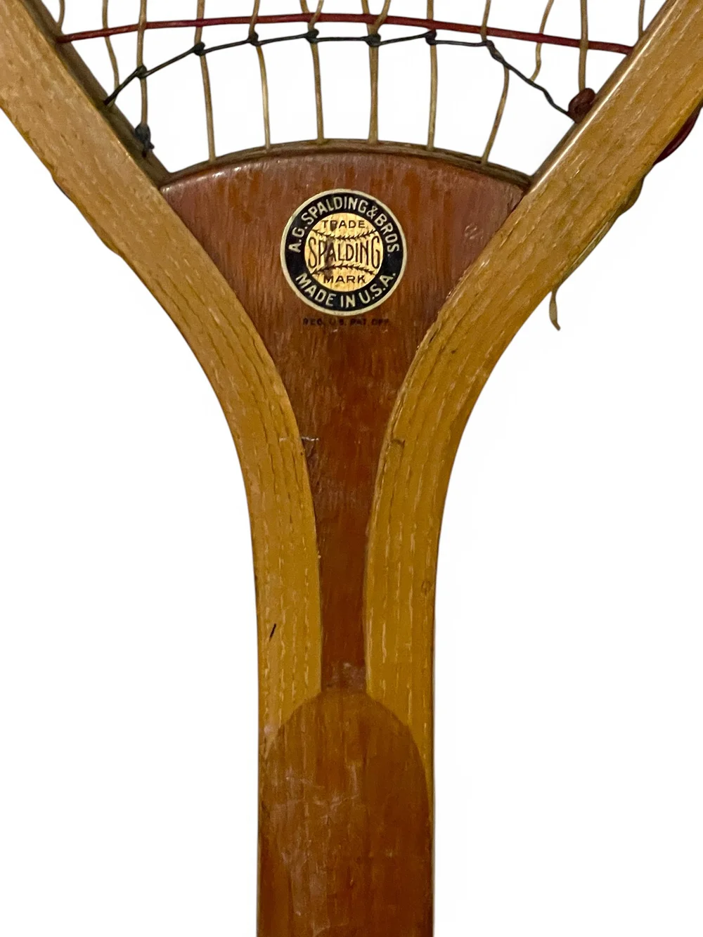 トップス 1940s McKesson Robbins Inc. athletic Vintage 1940s Spalding Ardmore Wood Classic Tennis Racquet